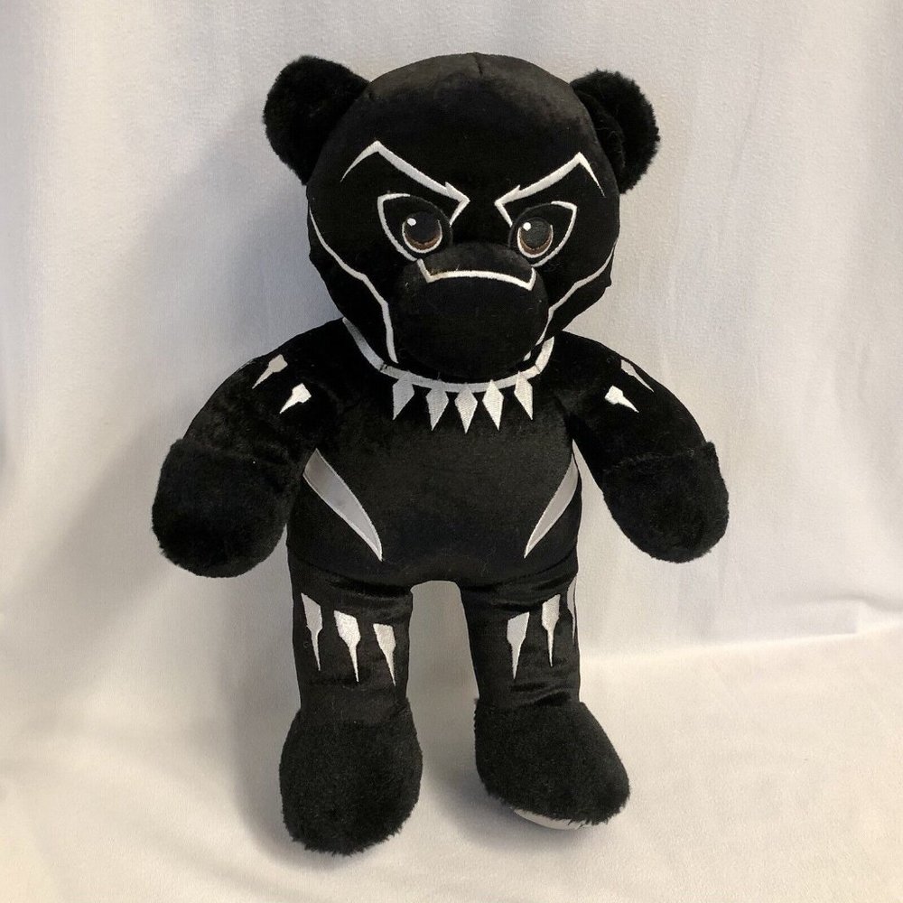 Build A Bear Retired Black Panther T'Challa Marvel Avengers Plush Stuffed Bear - Picture 1 of 8